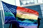 Rainbow Flag, United States of America, American, USA, Fifty State Flags, GFLV01P12_16