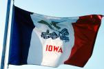 Iowa State Flag, USA, Fifty State Flags, GFLV02P06_17