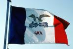Iowa, State Flag, USA, Fifty State Flags, GFLV02P06_18