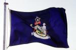 Maine, State Flag, Dirigo, Fifty State Flags