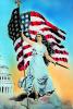 Lady Liberty, USA, Capitol, Star Spangled Banner, Old Glory, USA Flag, United States of America, GFLV03P09_19B