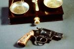 Scales of Justice, Hand Gun, Revolver, Gun Control, Pistol, Second Amendment, GJLV01P06_07B