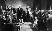 Declaration of Independence, American Revolution, History, Historical Figures, First Continental Congress, Independence Hall, Drafting, Writing, Revolutionary War, War of Independence, Founders, 1950s