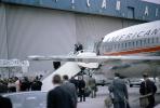Barry Goldwater steps out of the Plane, Presidential Campaign 1964, Boeing 727-23, N1982, 1960s