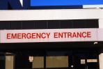 Emergency Entrance signage