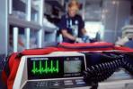 Heart Monitor, Cardiac Arrest, Physio-Control, Portable, Lifepak 10, ambulance, EKG
