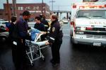 Ambulance, 17th street, Potrero Hill, January 2000