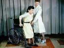 Wheelchair, Patient and Nurse, 1949, 1940s