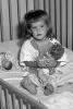Girl, Doll, Bed, Patient, resting, recuperating, 1940s, HHPV02P10_01B