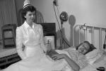 Woman, Women, Patient, Nurse, resting, recuperating, 1940s