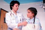Doctor and girl patient, Broken Arm, Arm Sling, Pigtails, Female, Woman, HODV01P08_10