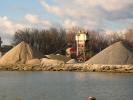 Gravel. aggergate, rock hills, Fairport Harbor, Lake Erie, Ohio, ICBD01_011