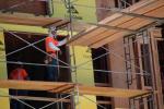 scaffolding, Telescopic Forklift, Telehandler delivers lumber, ICCD01_155