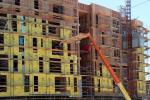 Telescopic Forklift, scaffolding, Telehandler delivers lumber, elevator, ICCD01_156
