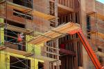 Telescopic Forklift, Telehandler delivers lumber, scaffolding, ICCD01_165
