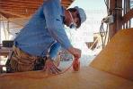 Geodesic Dome Construction, face mask, power saw, Plywood, ICCV01P01_17.1565