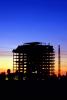 Steel Framework for a Highrise Building, Sunset, crane, ICCV01P09_14B
