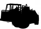 Terex TS-18 Water Truck silhouette, logo, shape