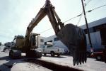 Caterpillar Hydraulic Excavator, Crawler, Tracked, Sewer Pipe Installation, Potrero Hill, ICCV03P02_01