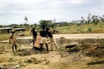 Water Pipeline Construction, Zaire, Africa, 1958, 1950s, ICCV03P03_11