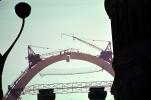 Creeper Cranes, Gateway Arch Construction, Saint Louis Missouri, 1964, 1960s, ICCV03P08_12
