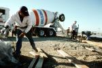Concrete Pour, Cement Mixer Truck, ICCV06P02_11