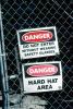 Danger Do Not Enter, Hard Hat Area, ICCV06P11_19