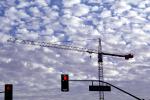 Tower Crane, Altocumulus Clouds, Stoplight