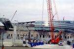 Soldier Field, stadium reconstruction, Manitowoc 14000 Lattice Boom Crawler Crane, ICCV09P05_06