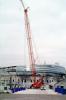 Soldier Field, stadium reconstruction, Manitowoc 14000 Lattice Boom Crawler Crane, ICCV09P05_07