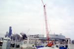 Soldier Field, stadium reconstruction, Manitowoc 14000 Lattice Boom Crawler Crane, ICCV09P05_08