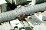 The Construction of Fremont Street Experience, Buildings, Downtown Las Vegas, Canopy, FSE, aerial, ICCV10P02_17