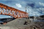 Peace River Bridge construction, Mile 35, July 1959, 1950s, ICCV10P07_11