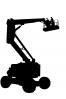 Snorkel ATB-60 ALCU 60' Articulated Diesel Boom Lift, telescopic, cherry picker silhouette, logo, Telescopic Forklift, manlift, telehandler, shape, ICDV02P03_03M