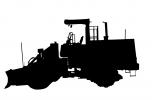 Caterpillar 815B silhouette, Soil Compactor, shape, logo, ICDV03P02_15M