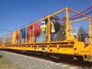Rolls of Fiber Optic Cables, Laying down Fiber Optic Cables, 2014, Construction for the new SMART train, ICRD01_014