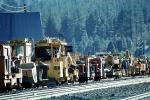 Rail Construction Vehicles, equipment, Truckee California