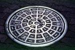 manhole cover, Round, Circular, Circle, ICSV01P11_06
