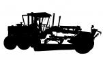 Grader silhouette, logo, Champion 730A Motor Grader, wheeled, earthmover, shape