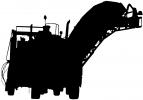 paver silhouette, logo Paving machine, shape, logo, ICSV03P11_16M