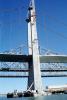 Tower Crane, Carquinez Strait Bridge, Alfred Zampa Memorial Bridge being built, Interstate Highway I-80, Crockett California, ICSV04P03_19