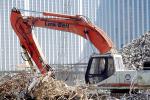 Link-Belt Crawler Excavator, E005, crane, World Trade Center rubble, New York City, detritus, rubble, ICWV03P02_03