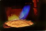 pouring molten metal, ladel, sparks, IHMV02P02_11