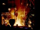 pouring molten metal, ladel, sparks, IHMV02P03_01