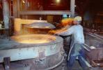 pouring molten metal, worker, man, IHMV02P06_03