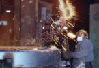pouring molten metal, worker, man, IHMV02P06_05