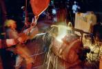 pouring molten metal, worker, man, IHMV02P07_17