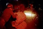 sparks, grinding, metal worker, IHMV02P10_03