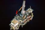 Shell Oil Drilling Rig, Huntington Beach, Offshore Oil Drilling Platform, IPOV02P04_05