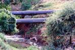 Pipeline across a creek